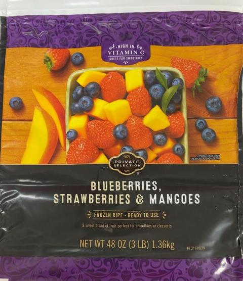 Private Selection Blueberries, Strawberries & Mangoes, 48 oz.