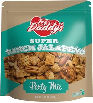 Fry Daddy’s Band Super Ranch Jalapeno Party Mix 3.75oz UPC 860007991547, Bagged
