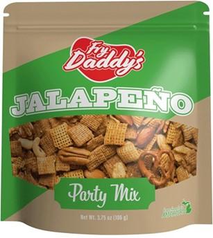 Fry Daddy’s Band Jalapeno Party Mix 3.75oz UPC 860007991516, Bagged