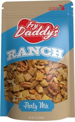Fry Daddy’s Band Ranch Party Mix 12oz UPC 850047648037, Bagged 