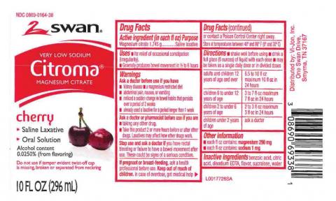 “Swan Magnesium Citrate Saline Laxative, Cherry Flavor”