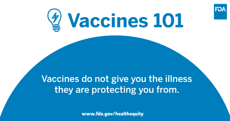 Vaccines do not give you the illness they are protecting you from.