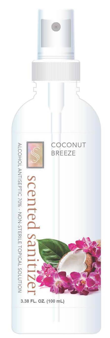 Photo 7 – Labeling, SS Black and White Collection, Coconut Breeze Real Hand Sanitizer