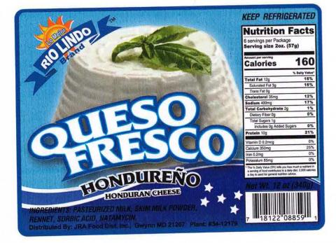 Label, Rio Lindo Queso Fresco Hondureño