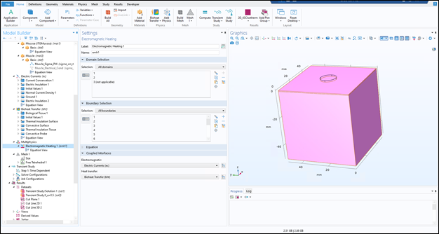 Screenshot of Multiphysics Coupling