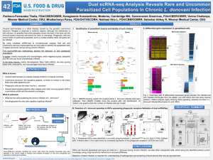 Poster Image - Dual scRNA-Seq Analysis Reveals Rare and Uncommon Parasitized Cell Populations in Chronic L. Donovani Infection