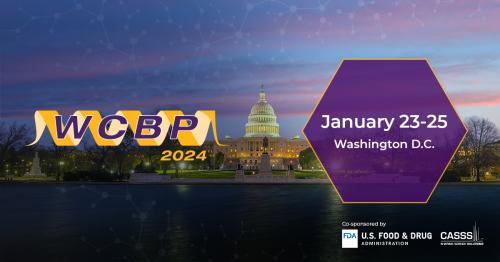 An image containing the WCBP 2024 event logo with the U.S. Capitol building in the backrground