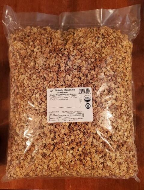 Grandy Organics Gluten Free Honey Oat Granola bulk label