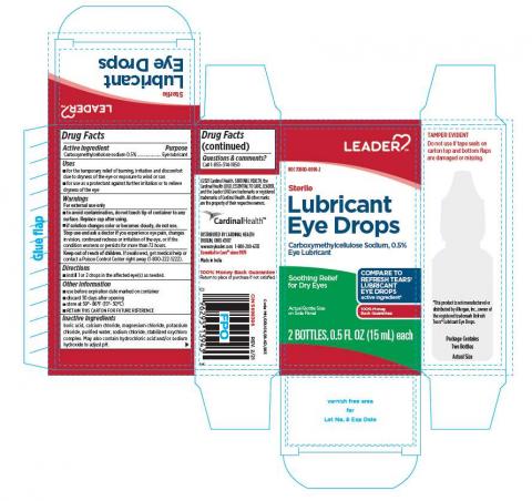 Lubricant Eye Drops (Carboxymethylcellulose Sodium, 0.5%), 2 Bottles, Carton Label