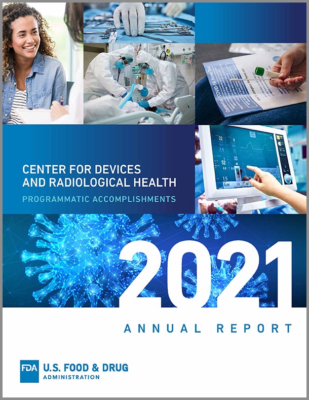 Image of the CDRH 2021 Annual Report cover