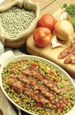 food ingredients additives and colors - bacon and peas casserole