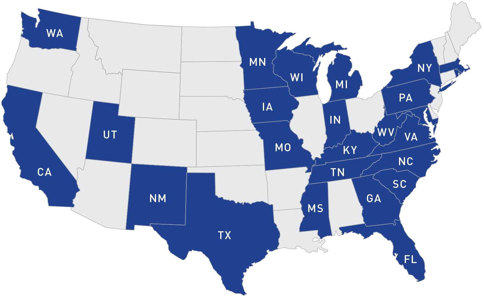 States Participating in the Rapid Response Team (RRT) Program from 2008 - 2018