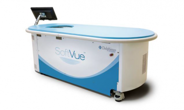 Photo of SoftVue Automated Whole Breast Ultrasound System with Sequr Breast Interface Assembly