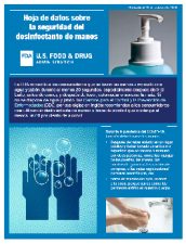 A small image of the PDF fact sheet in Spanish