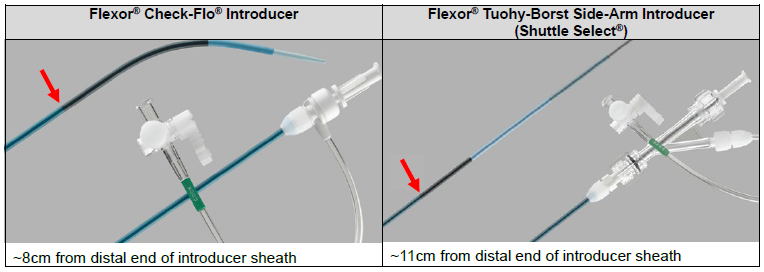 Flexor Check-Flo Introducers and Flexor Tuohy-Borst Side-Arm Introducers (Shuttle Select) 