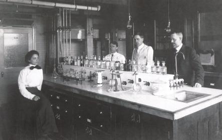 FDA Bureau of Chemistry 1910 image of scientists in research laboratory