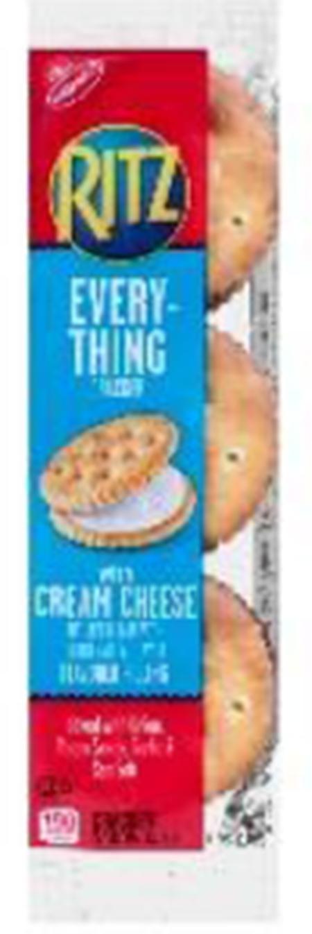 1.35 OZ RITZ EVERYTHING CRACKER SANDWICHES WITH CREAM CHEESE