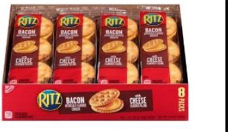 10.8 OZ RITZ BACON CRACKER SANDWICHES WITH CHEESE