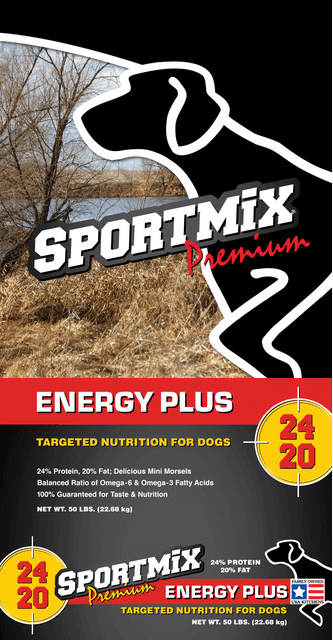 Label,  Sportmix Energy Plus for Dogs