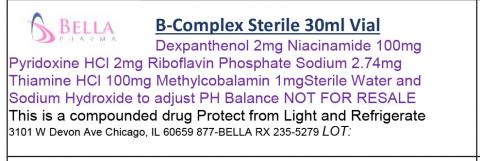 "Bella Pharma B-Complex Sterile 30ml Vial"