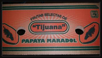 Carton label, Maradol Papayas