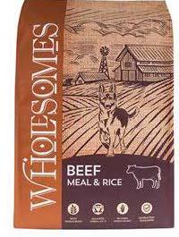 Image 69. “Wholesomes, Beef Meal & Rice, Front Label”