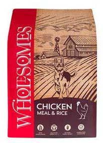 Image 70. “Wholesomes, Chicken Meal & Rice, Front Label”