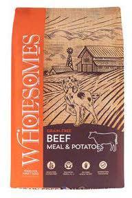 Image 72. “Wholesomes, Beef Meal & Potatoes, Front Label”