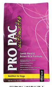 Image 89. “Pro Pac Ultimates, Lamb Meal & Brown Rice Formula,, Front Label”