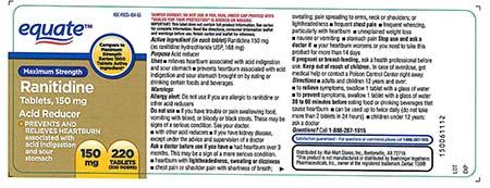EQUATE, Ranitidine Tablets  