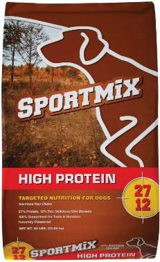 SPORTMIX, HIGH PROTEIN, TARGETED NUTRITION FOR DOGS 27 12