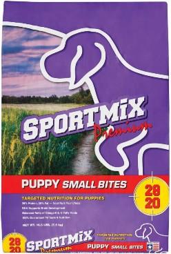 SPORTMIX, Premium, PUPPY SMALL BITES, TARGETED NUTRITION FOR PUPPIES 28 20