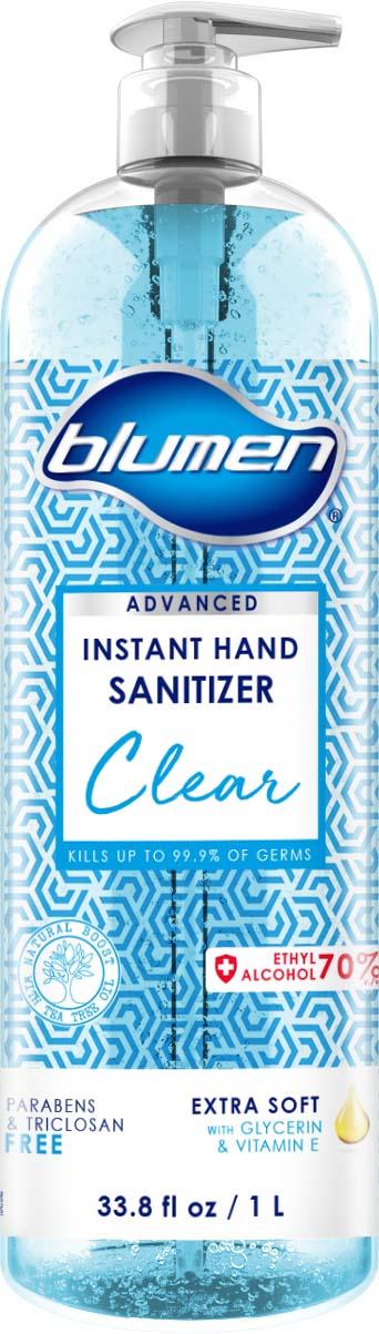 Product image, BLUMEN CLEAR ADVANCED CLEAR TEA TREE HAND SANITIZER 33.8 FLOZ 