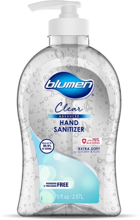 Product image, BLUMEN ADVANCED CLEAR HAND SANITIZER 70 FL OZ