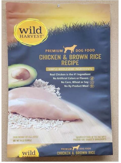 Front Image – Wild Harvest Premium Dog Food Chicken & Brown Rice Recipe 14 lbs.