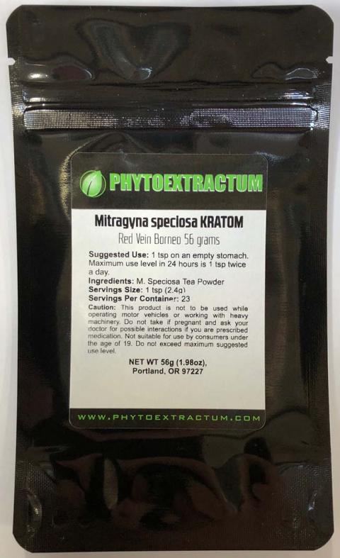 "PHYTOEXTRACTUM MITRAGYNA SPECIOSA KRATOM RED VEIN BORNEO 56G"