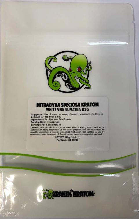 "MITRAGYNA SPECIOSA KRATOM WHITE VEIN SUMATRA 112 G"