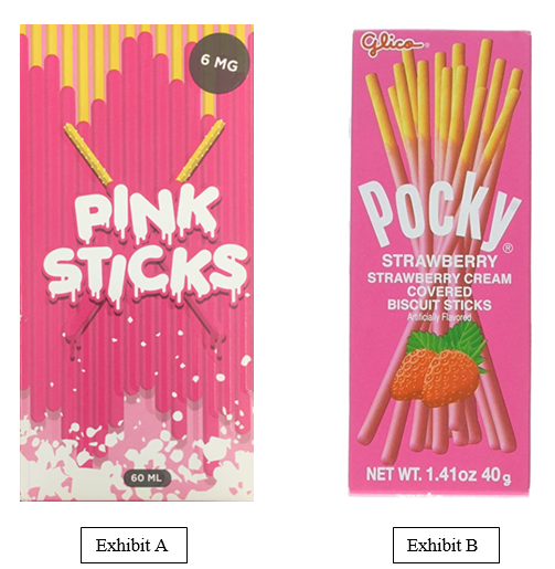 2 Pink sticks boxes