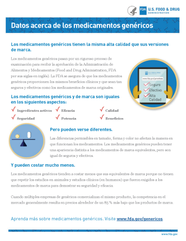 Spanish Generics Fact Sheet