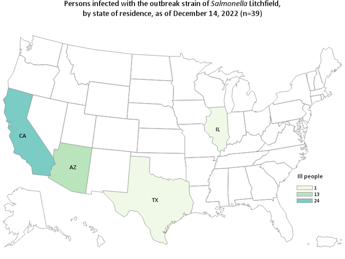 CDC Case Count Map