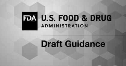 FDA logo with text Draft Guidance