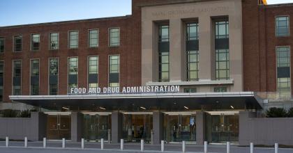 Main entrance to Building 1 at FDA headquarters