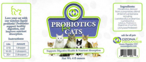 “Ozona Organics, Probiotics for Cats, 4 oz. bottle”