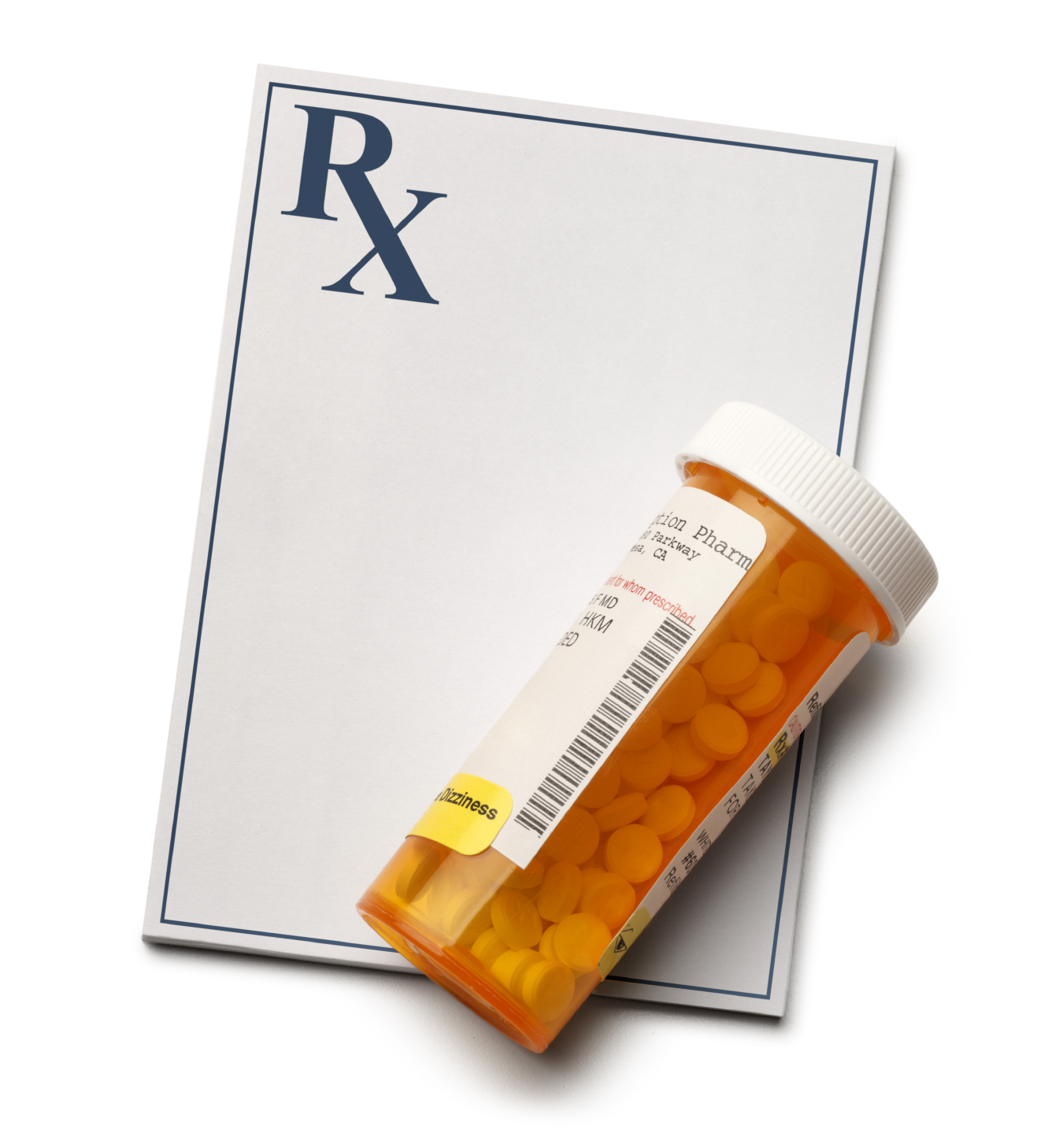 Pill Bottle and Prescription Pad