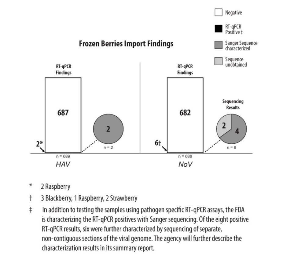 Microbiological Surveillance Sampling: FY 19-20 Frozen Berries (Strawberries, Raspberries and Blackberries) - Import Results as of 7/1/2022