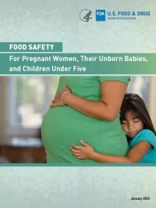 Food Safety Booklet for Pregnant Women, Their Unborn Babies, and Children Under Five