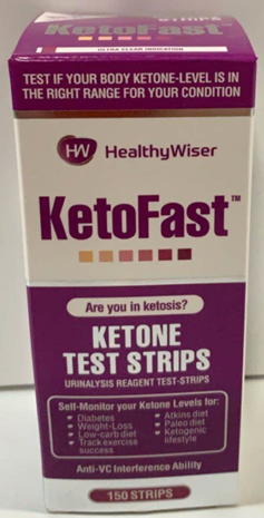 HealthyWiser KetoFast™ Ketone Test Strips