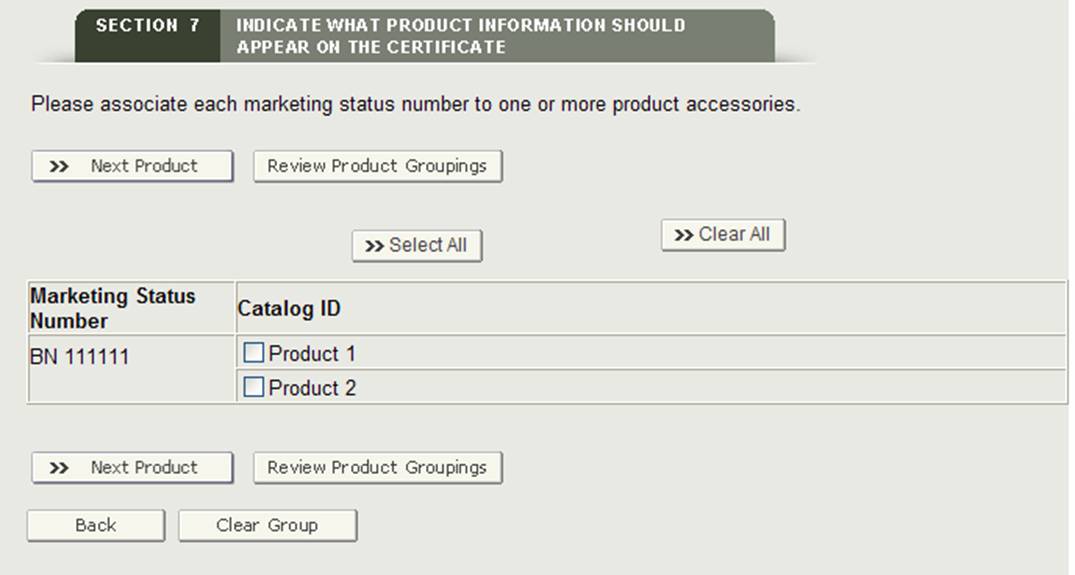 Section 7: Indicate Grouping