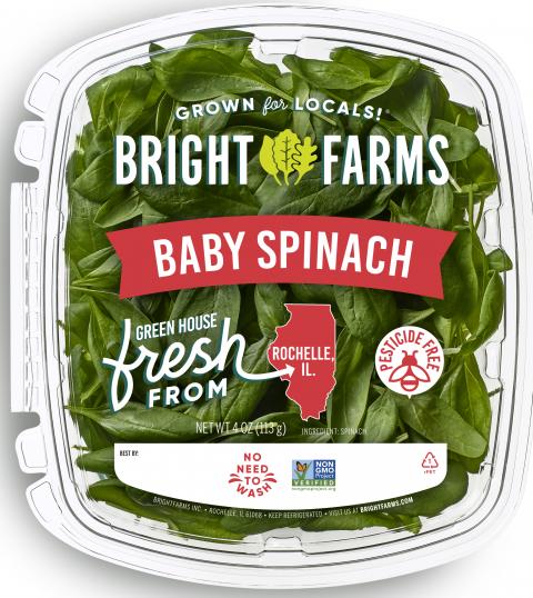 Bright Farms Baby Spinach 4 oz.