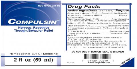 Compulsin, 2 fl. oz. NDC 49726-034-02